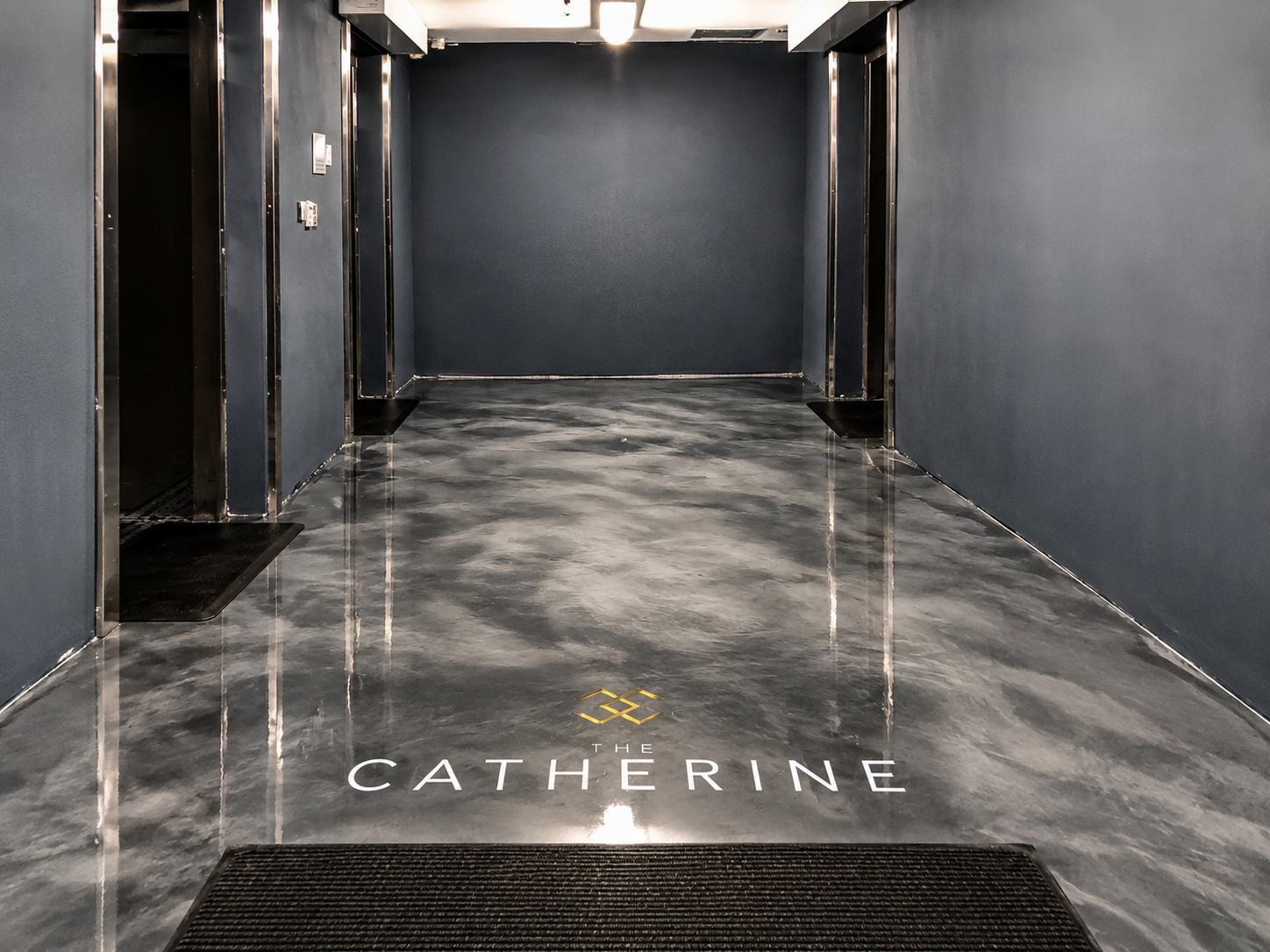 Metallic epoxy floor finish, Austin TX