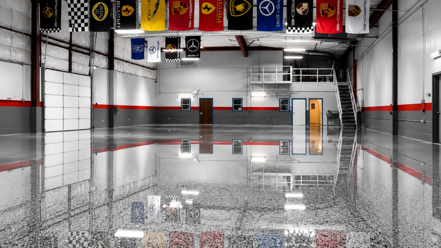 Commercial epoxy flooring by Texas Tough Tops, Austin TX